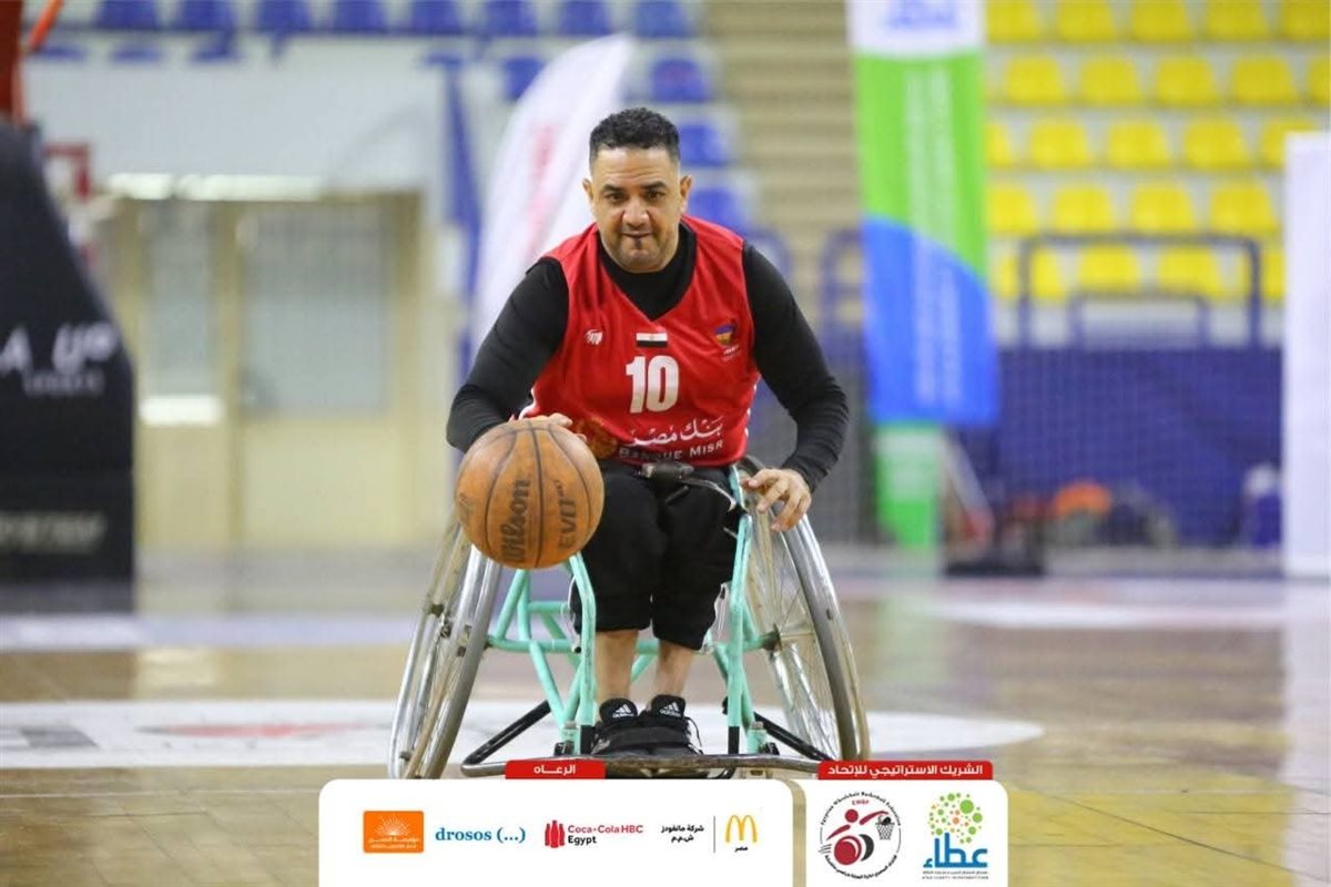 أحمد فتحي سعد، الشهير بـ«بيبو» بطل كرة السلة للكراسي المتحركة