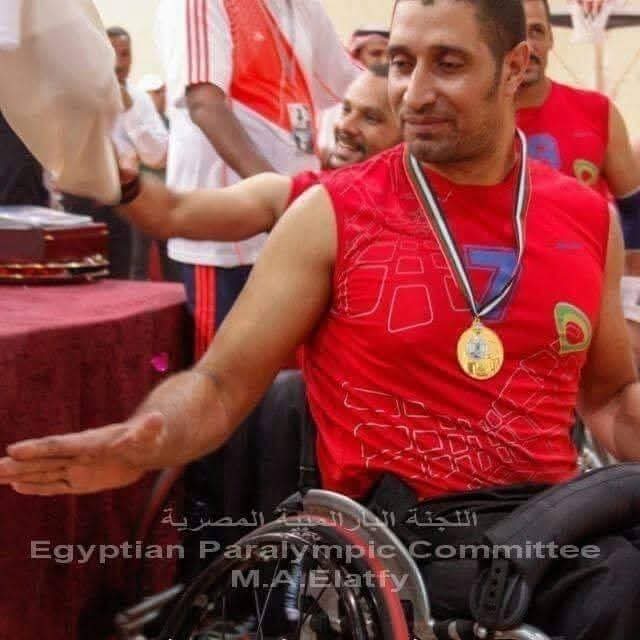 سامي منصور السبعاوي بطل كرة السلة للكراسي المتحركة