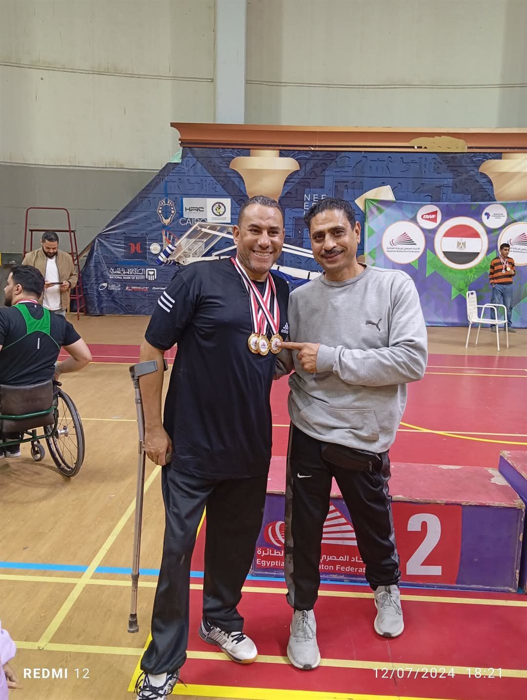محمد حسن فراج دي بطل الريشة الطائرة البارالمبي