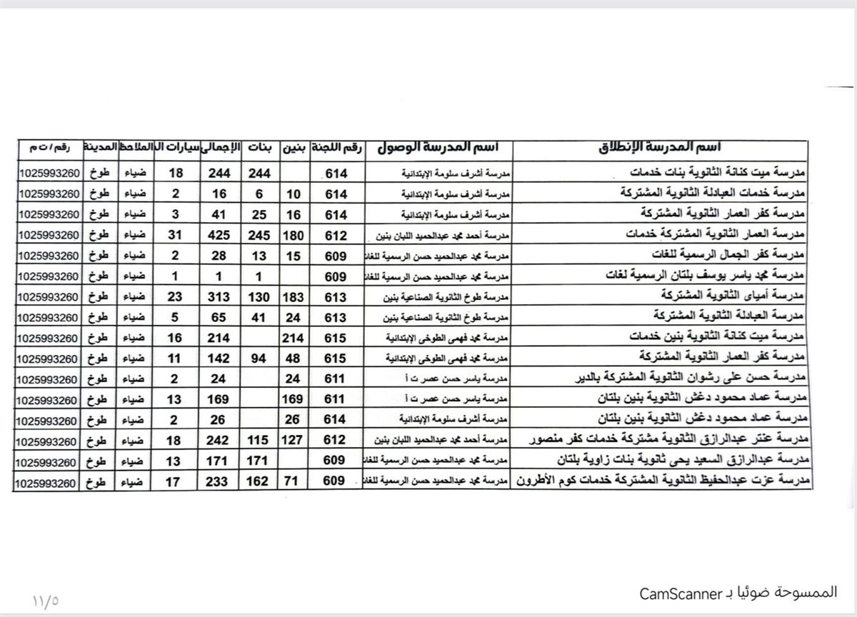 اتوبيسات لنقل الطلاب