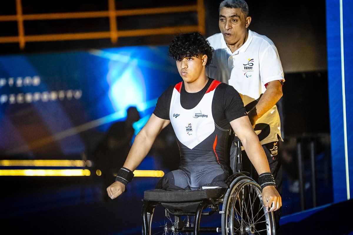 محمد محمد خلف عبد المغيث بطل رفع الأثقال البارالمبي&nbsp;