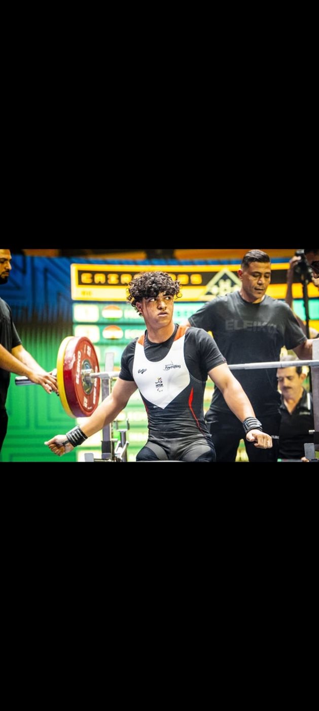 محمد محمد خلف عبد المغيث بطل رفع الأثقال البارالمبي&nbsp;