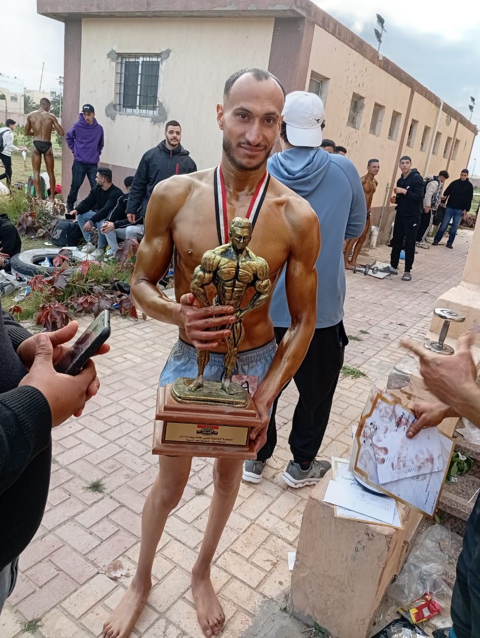 عشم نشأت فكري عشم &nbsp;بطل كمال اجسام البارالمبي