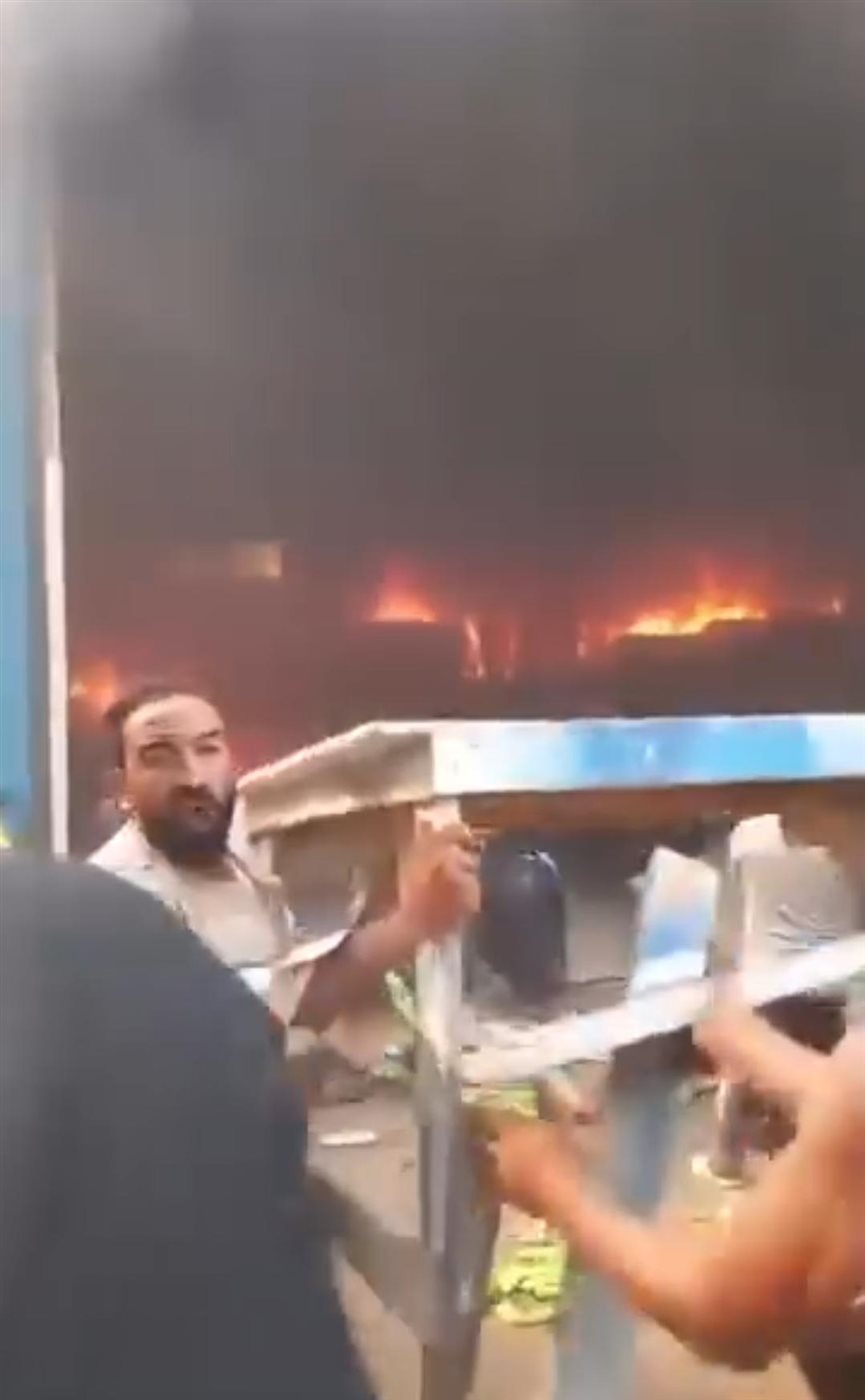 حريق ب3 مخازن