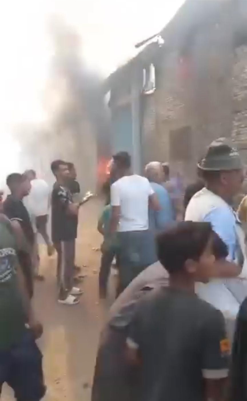جانب من الحريق&nbsp;