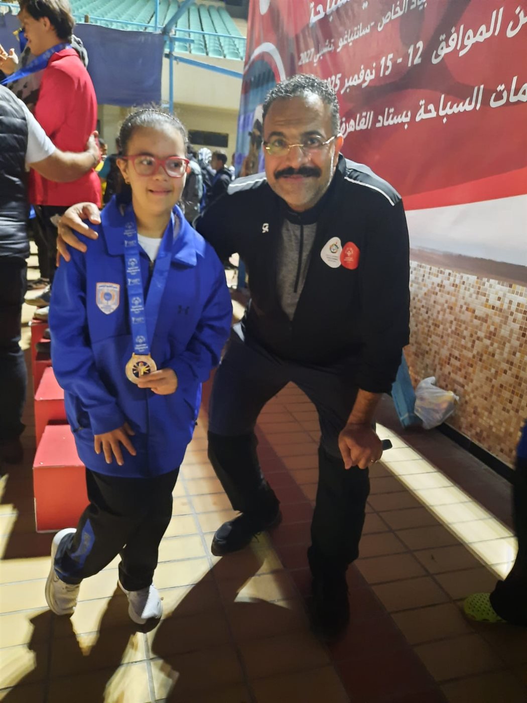 حبيبة سمير حسنين بطلة السباحة البارالمبية