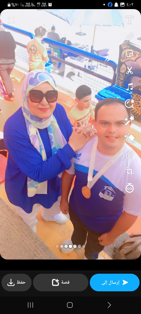 أحمد إمام عبد الجواد بطل السباحة لذوي الاحتياجات الخاصة