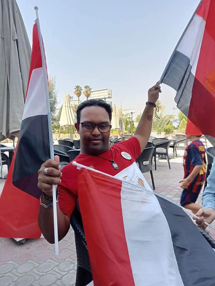 محمد مصطفى حسن أحمد بطل السباحة لذوي الاحتياجات الخاصة