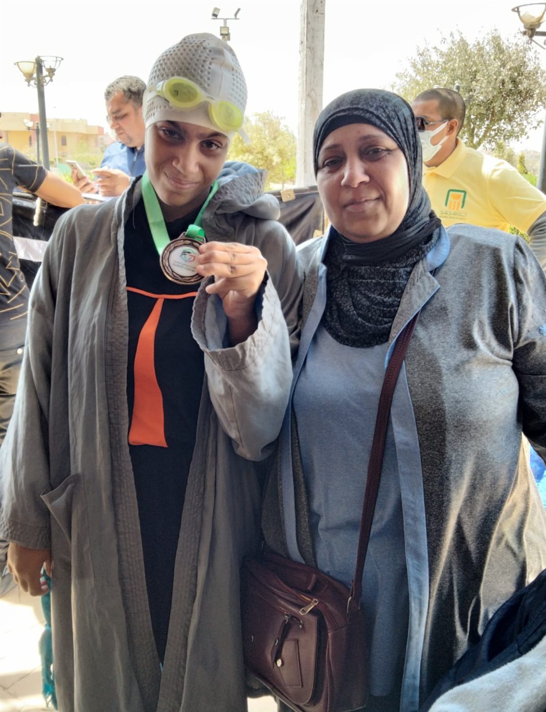 بسمة محمود عبد العاطي بطلة السباحة لذوي الاحتياجات الخاصة