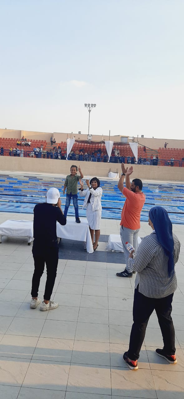 يوسف عمرو محمد عبد المجيد بطل السباحة لذوي الأحتياجات الخاصة