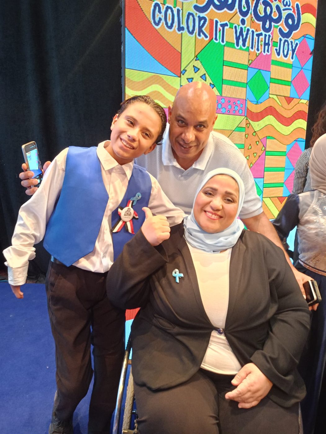 يوسف عمرو محمد عبد المجيد بطل السباحة لذوي الأحتياجات الخاصة