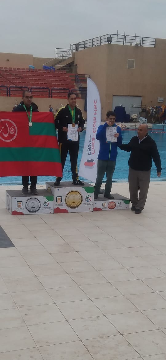 عمر ياسر السيد أحمد بطل السباحة لذوي الهمم
