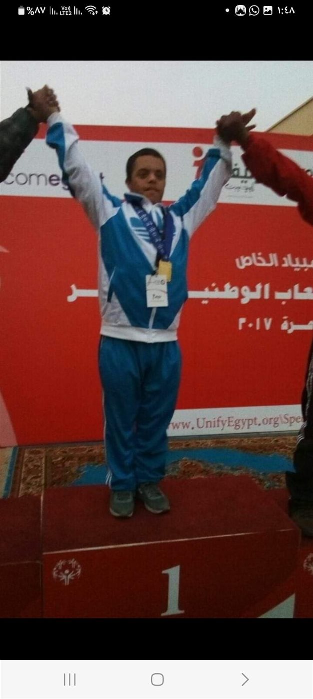 محمد بركات بطل السباحة لذوي الهمم&nbsp;