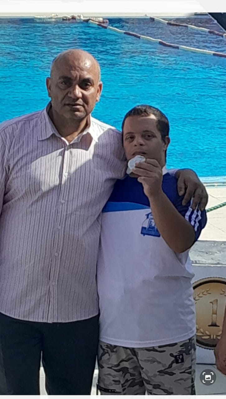 محمد بركات بطل السباحة لذوي الهمم&nbsp;
