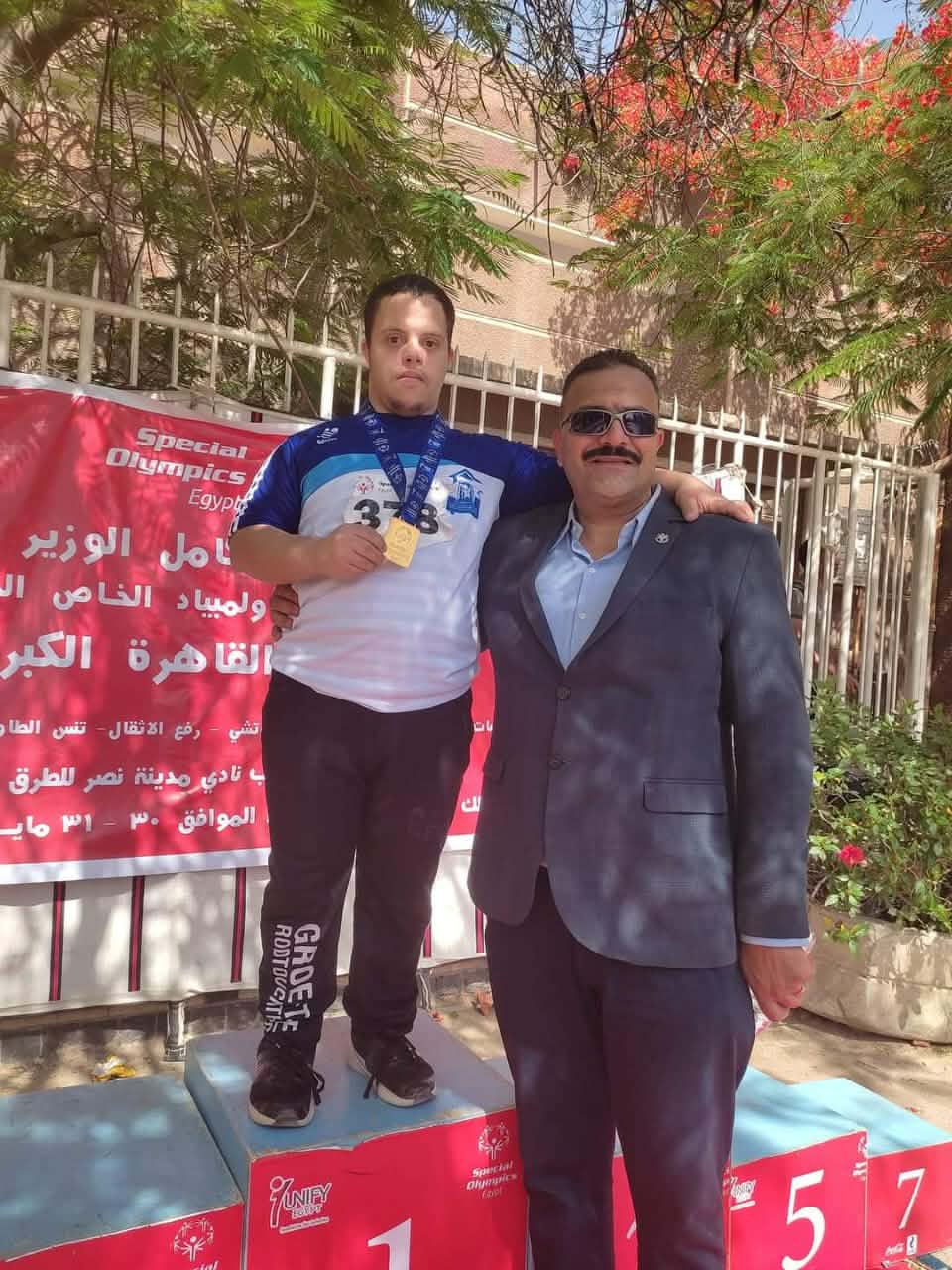 محمد بركات بطل السباحة لذوي الهمم&nbsp;