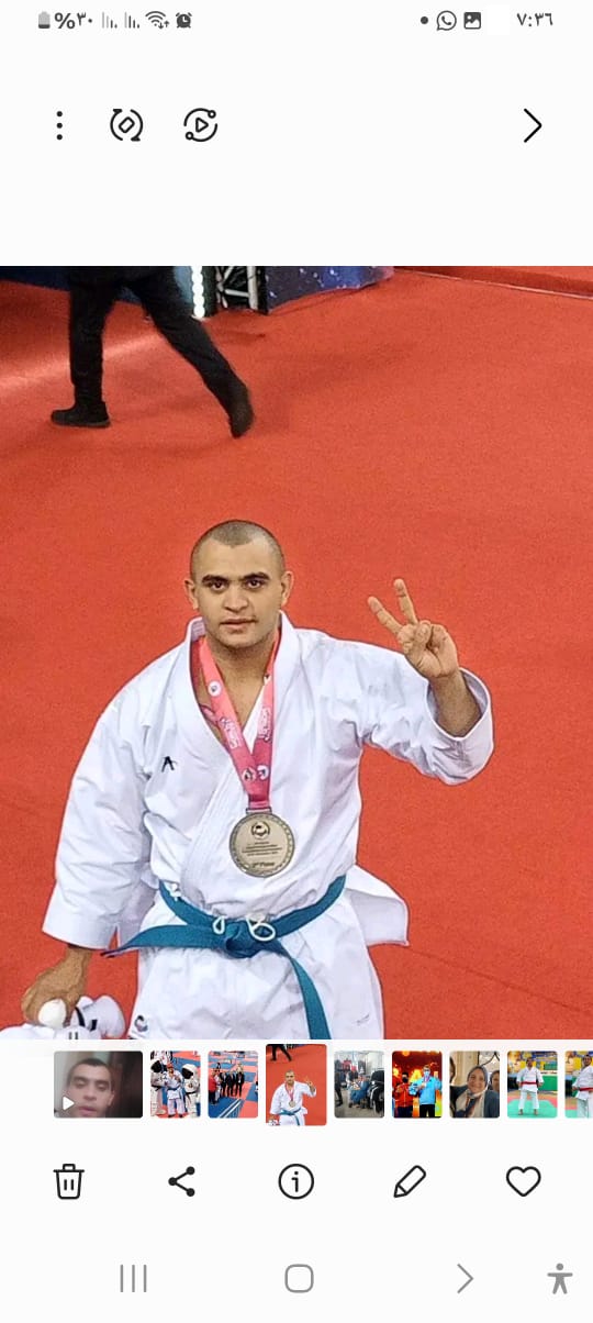 مصطفى أبو الفتوح عبده بطل الكاراتيه لذوي الاحتياجات الخاصة