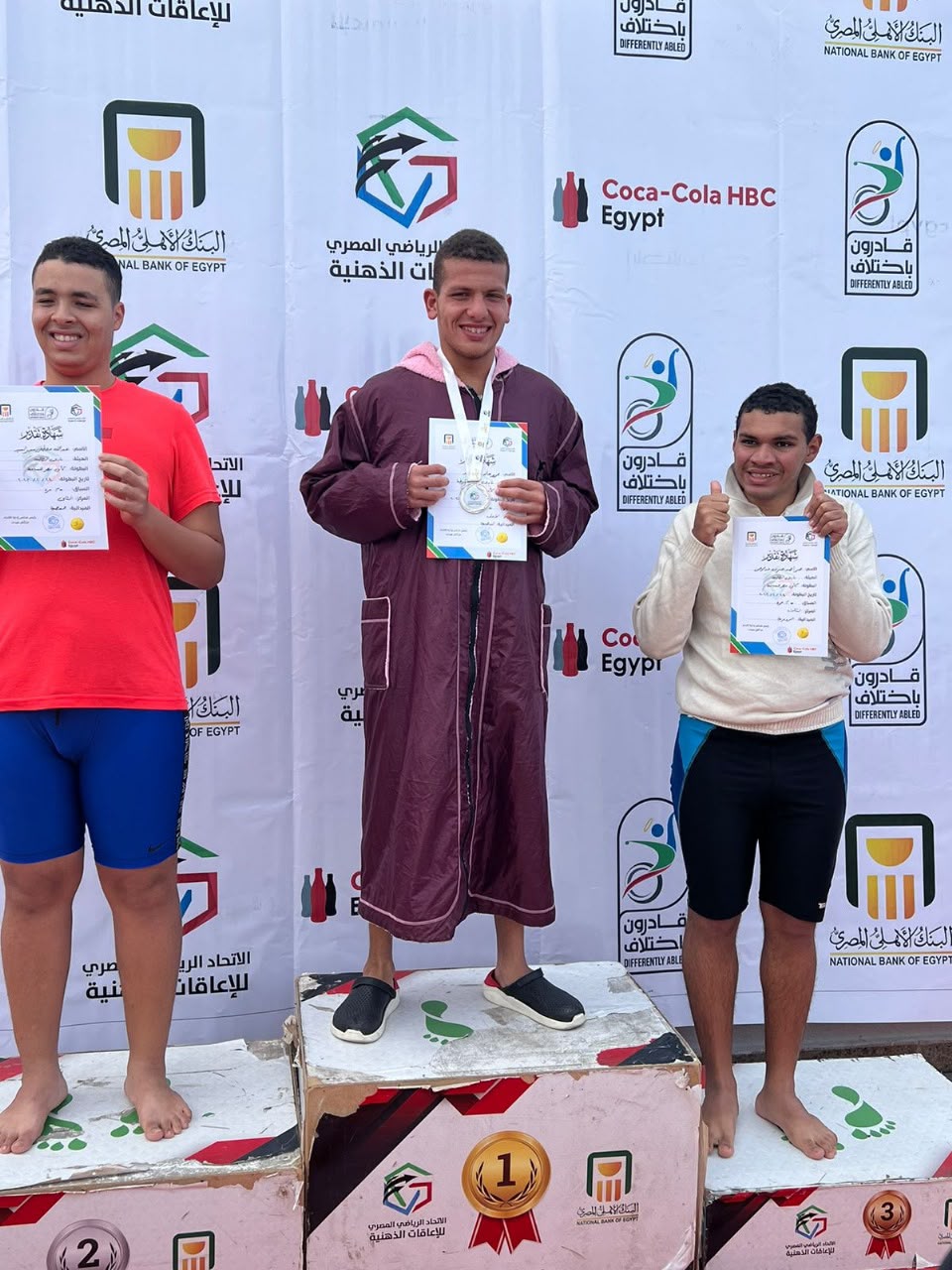 عمرو خالد علي.. بطل السباحة و التايكوندو لذوي الاحتياجات الخاصة