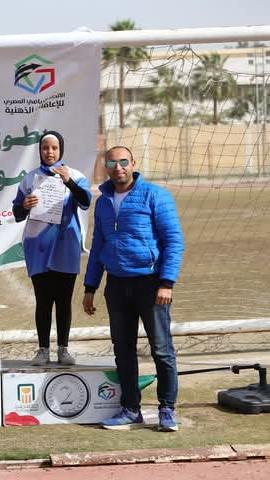 إسراء خالد السيد محمد بطلة العاب القوى لذوي الاحتياجات الخاصة