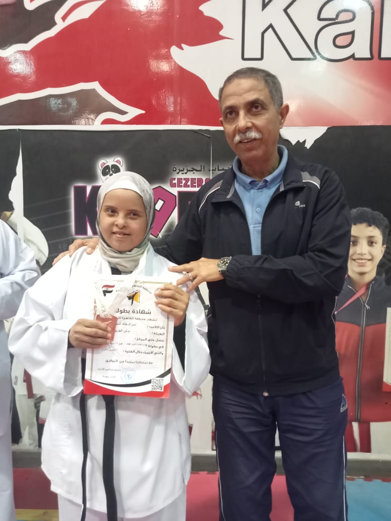 إسراء خالد السيد محمد بطلة العاب القوى لذوي الاحتياجات الخاصة