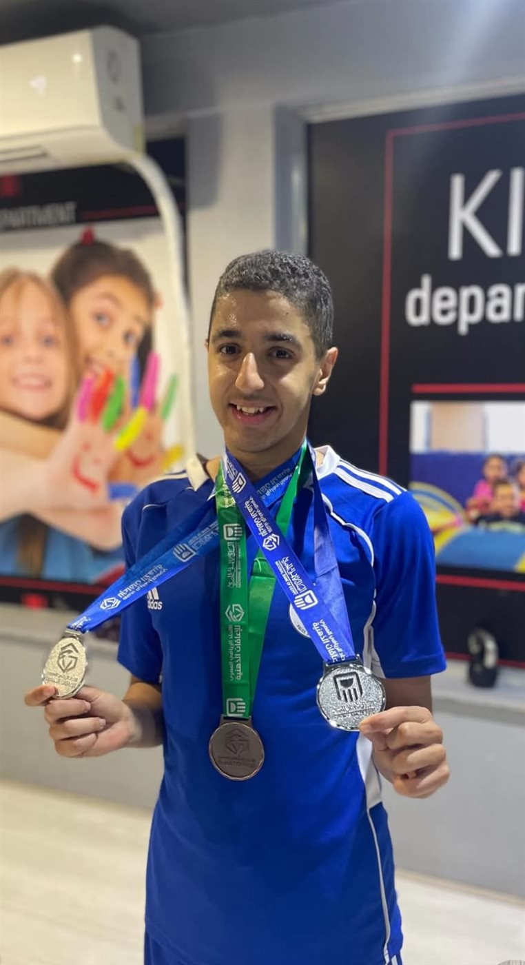 محمد أدهم السيد محمد بطل السباحة لذوي الاحتياجات الخاصة&nbsp;