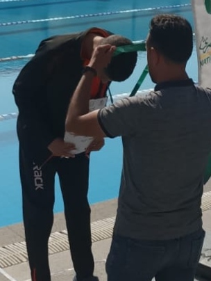 محمد أدهم السيد محمد بطل السباحة لذوي الاحتياجات الخاصة&nbsp;