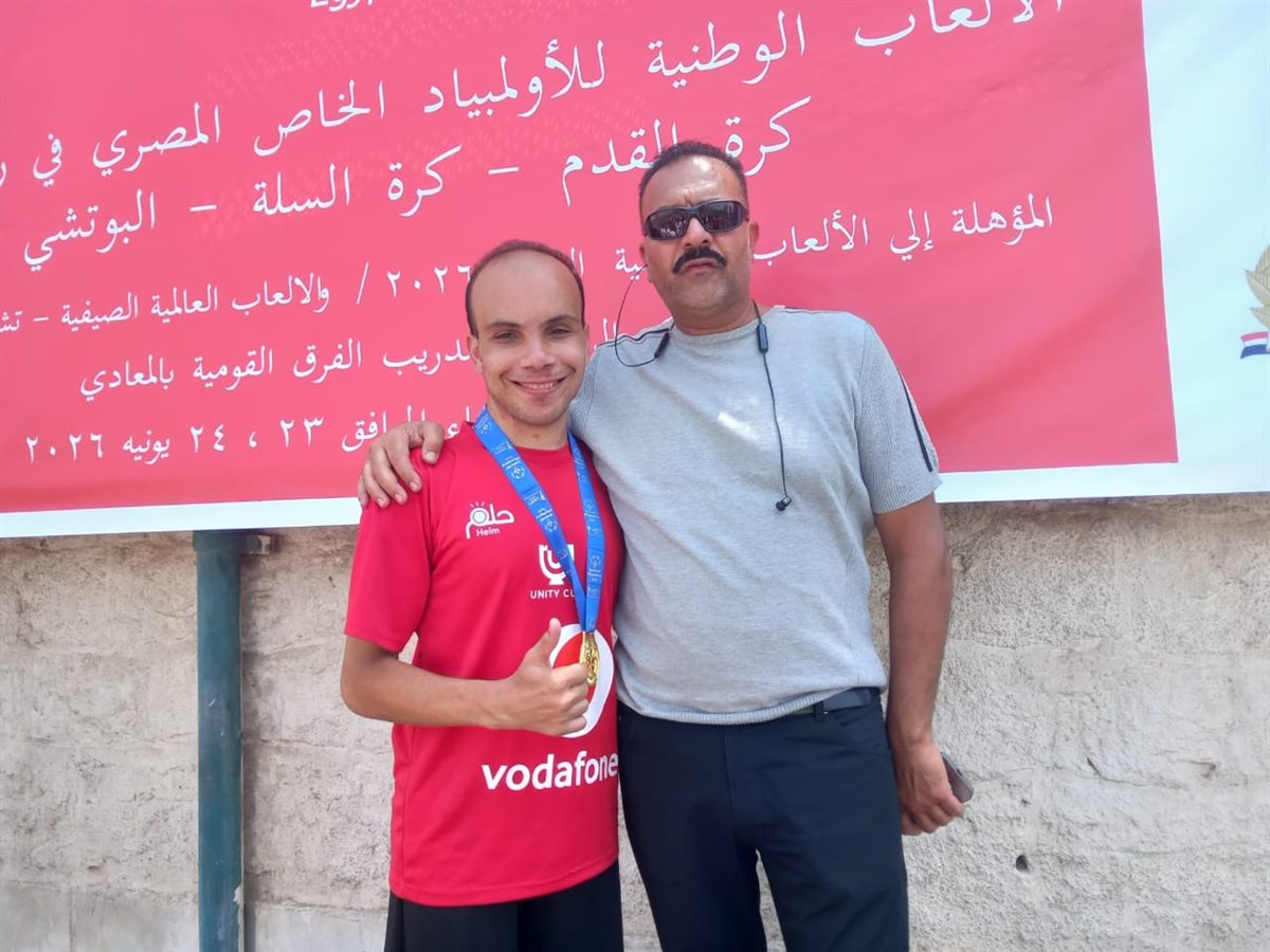 محمد عبد اللطيف إبراهيم بطل تنس الطاولة وكرة القدم وكرة اليد والعاب القوي لذوي الاحتياجات الخاصة&nbsp;