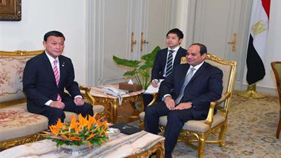 الرئيس يستقبل نائب وزير خارجية اليابان ويتسلم رسالة من رئيس الوزراء الياباني‎