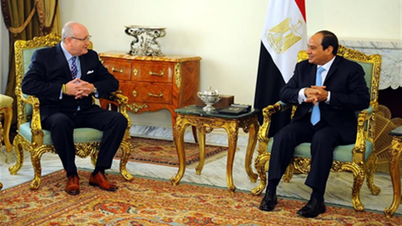 الرئيس السيسي يستقبل