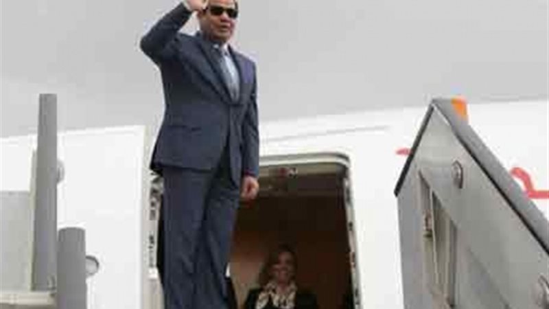 الرئيس السيسى يغادر