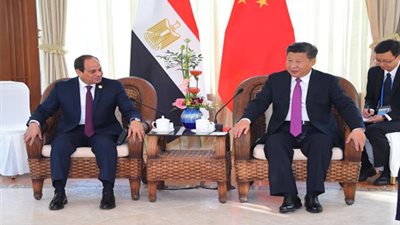 الرئيس يعقد لقاءً مع نظيره الصيني في مقر إقامته بمدينة هانجشو‎