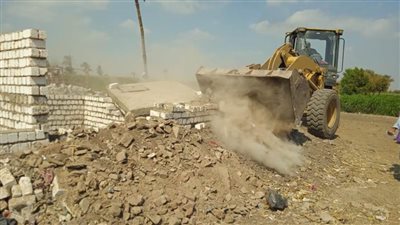 إزالة 23 حالة تعدٍ على أملاك الدولة والأراضي الزراعية بمركز بني مزار