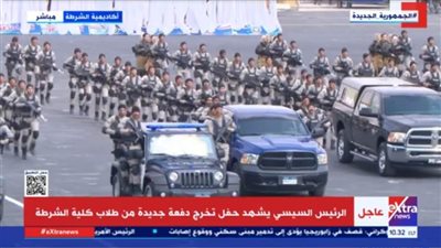 بالفيديو.. عرض للتحركات التكتيكية بالسلاح فى حفل تخرج طلبة كلية الشرطة 