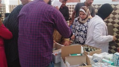 تنفيذ قافلة سكانية شاملة بقرية الفتحية بالبحيرة