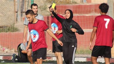 لأول مرة طاقم تحكيم نسائي في دوري مستقبل وطن لكرة القدم 