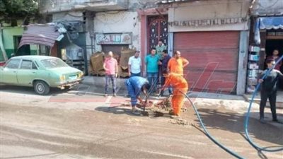 تسليك بيارات الصرف وإزالة التعديات بكفر الشيخ