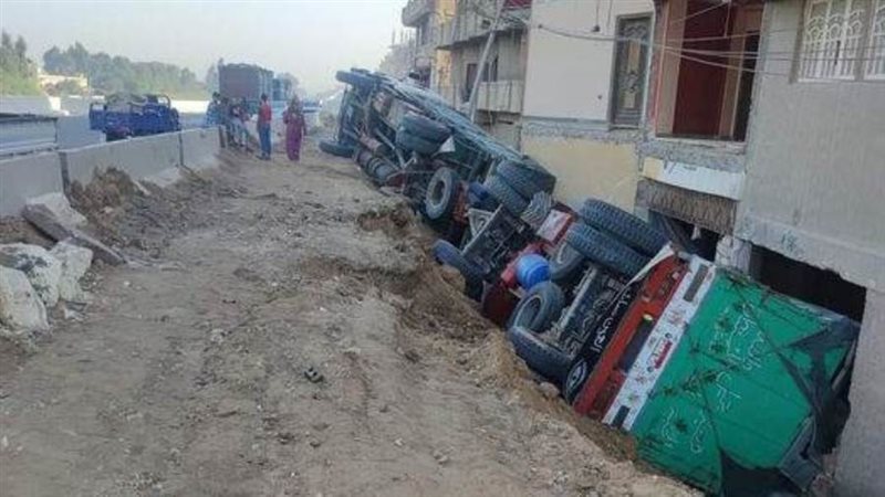 انقلاب سيارة نقل