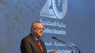 محافظ الإسكندرية يشهد فعاليات احتفالية مكتبة الإسكندرية بذكرى مرور 20 عامًا على افتتاحها