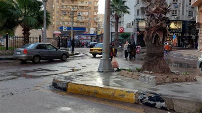 تساقط أمطار غزيرة على الإسكندرية 