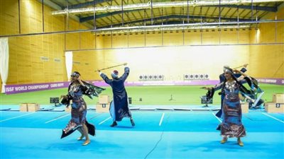 حفل استعراضي مميز في بطولة العالم لرماية المسدس والبندقية 