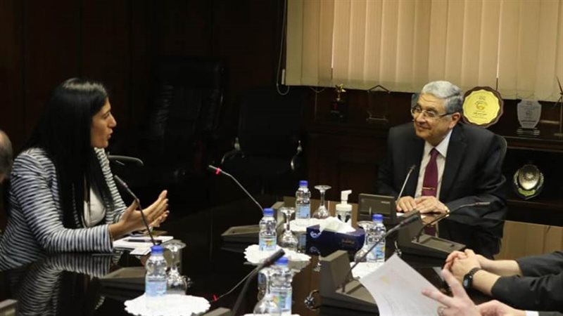 وزير الكهرباء يبحث