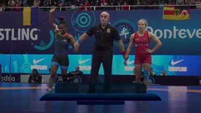 ندى مدني تتوج ببرونزية بطولة العالم للمصارعة تحت 23 سنة