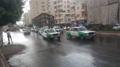 سقوط أمطار خفيفة على مدن ومراكز محافظة البحيرة