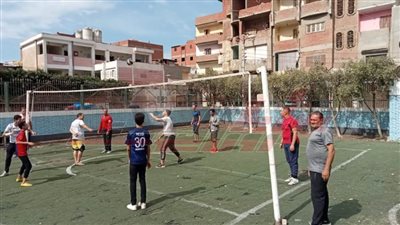 تصفيات كرة الطائرة بمراكز شباب سيدي سالم في كفر الشيخ