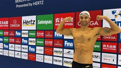 وكيل مروان القماش يشيد بإنجازه في كأس العالم للسباحة ببرلين