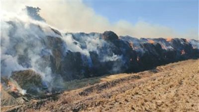 نشوب حريق هائل فى 5000 طن بصل بالبحيرة