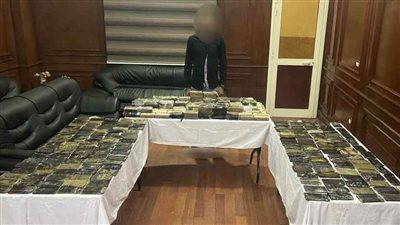 ضبط 760 طربة حشيش بحوزة سائق تقدر قيمتها بأكثر من 5 ملايين جنيه