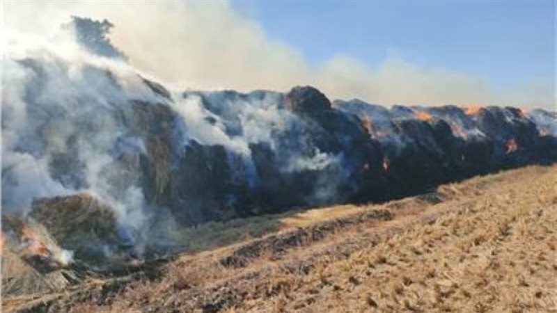 نشوب حريق هائل فى