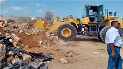 إزاله 69 حالة تعد على الأراضي الزراعيه وأملاك الدولة بالشرقية