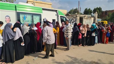 الكشف على 1940 مواطنًا في قافلة طبية مجانية بقرية شبرا أوسيم بالبحيرة