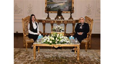 قرينة رئيس الجمهورية ترحب بالسيدة الأولى لجمهورية صربيا في بلدها الثاني مصر